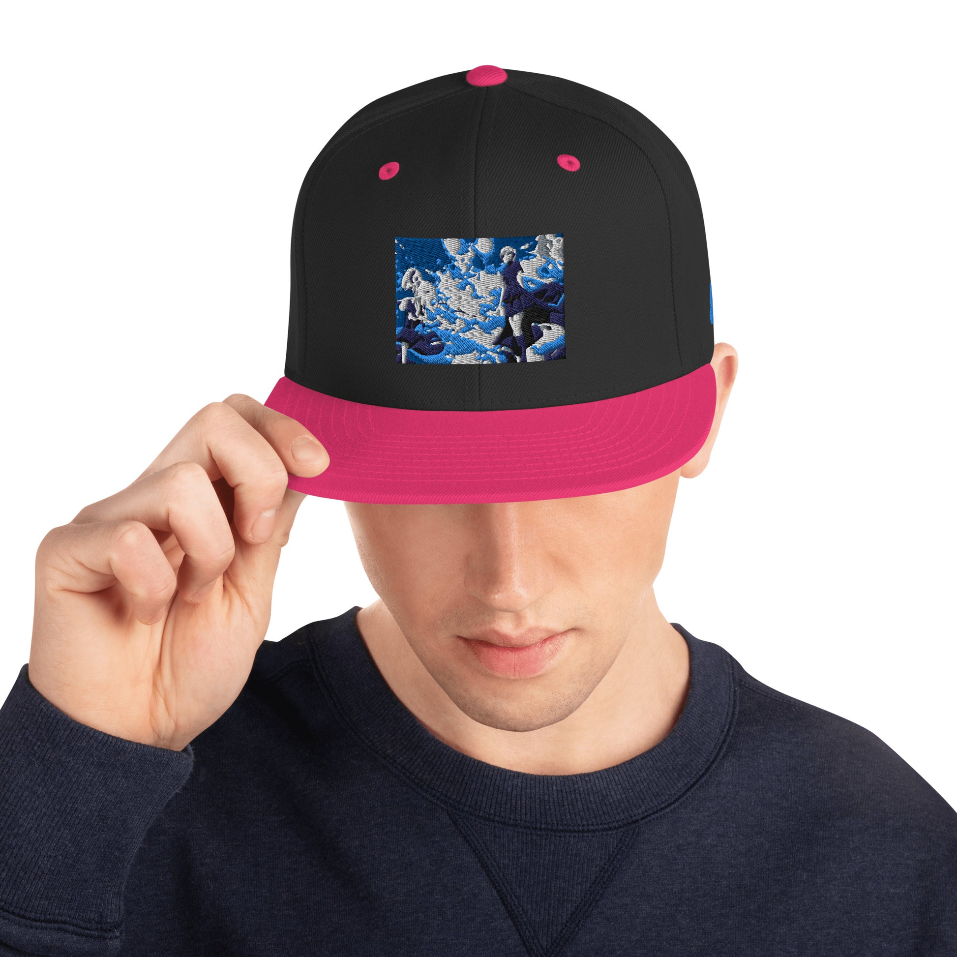 Snapback-Cap  BONBOZZ Schwarz/ Neonpink  