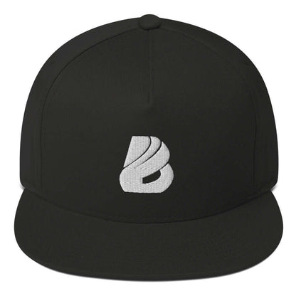 Flat Bill-Cap N°1 with structured design, black color, and green under visor for a stylish and classic look.