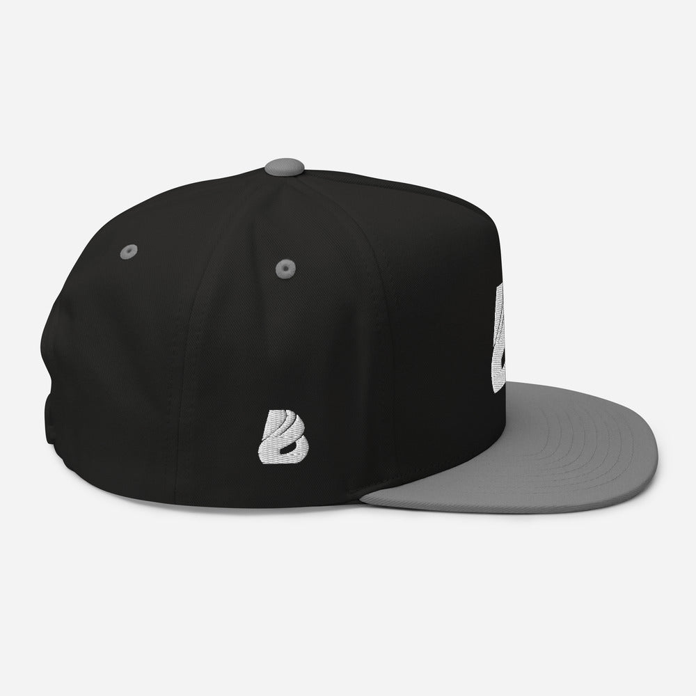 Flat Bill-Cap  BONBOZZ Schwarz/ Grau  