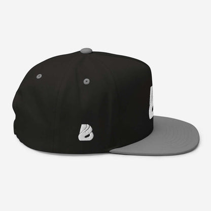 Flat Bill-Cap N°0 with structured design and green underbill, high-profile, made of 100% cotton corduroy, featuring snapback closure.