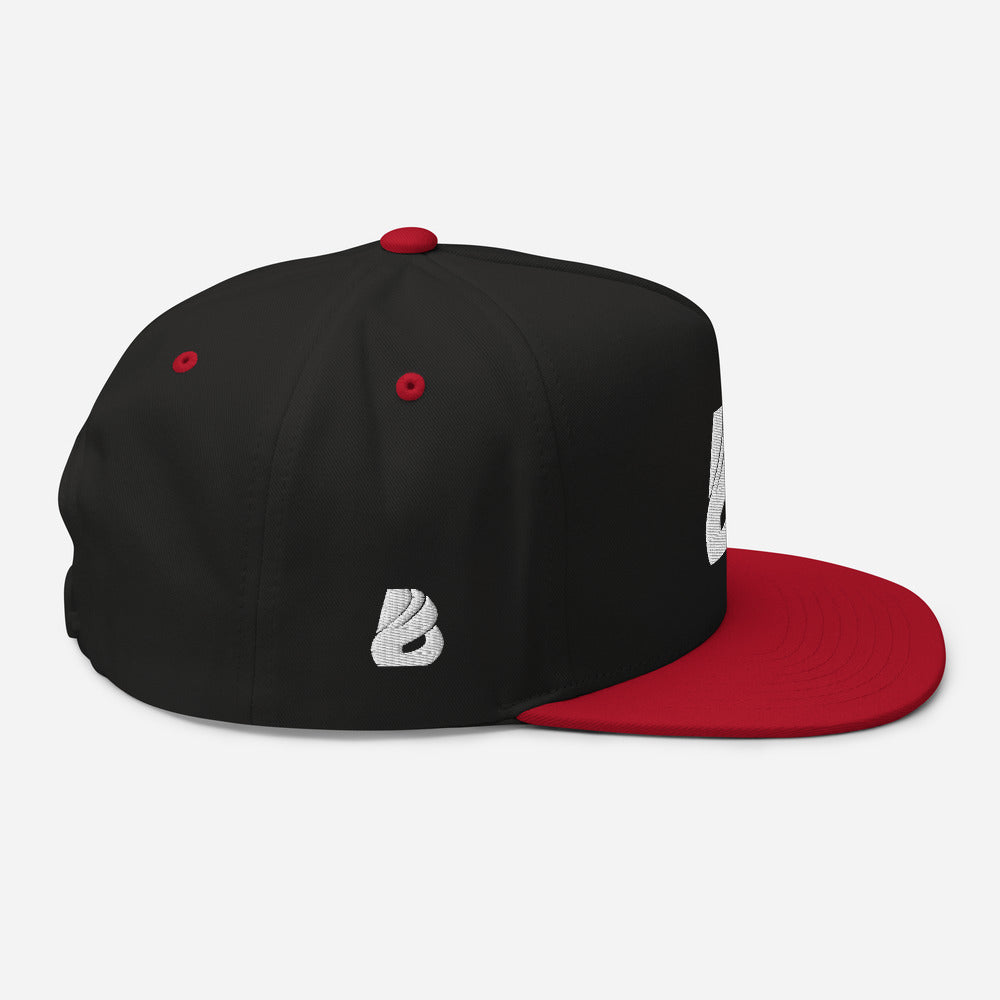 Flat Bill-Cap  BONBOZZ Schwarz/ Rot  