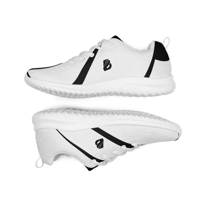 Herren-Turnschuhe N°0 mit atmungsaktivem Flyknit-Material und gepolsterter Innenseite für Komfort und Stabilität, weiße Sneaker