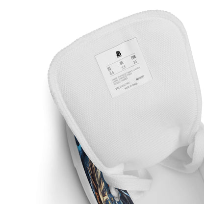 High-Top Leinenschuhe für Herren N°2 Etikett und Innensohle Detail