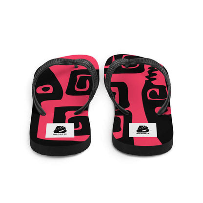 Flip-Flops N°7 with vibrant design, comfortable fabric overlay, and rubber sole for adventurous summer.