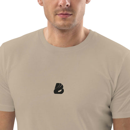 Unisex-Bio-Baumwoll-T-Shirt N°0 aus organischer Baumwolle in Beige mit Aufdruck, umweltfreundliches und komfortables Design