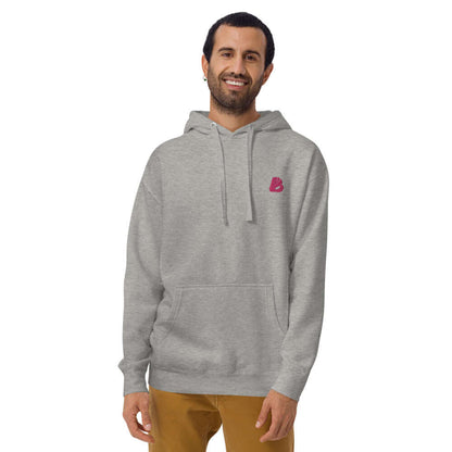 Unisex-Kapuzenpullover N°22 in grau, weicher Streetwear-Hoodie mit Kängurutasche, Baumwolle, ideal für kühle Abende, modisches Design