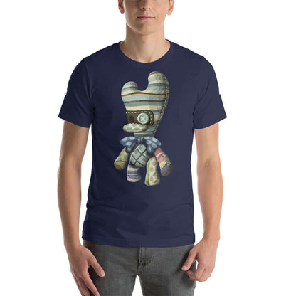 Model wearing Kurzärmeliges Unisex-T-Shirt N°2 with unique design, soft and lightweight fabric, ideal for casual wear.