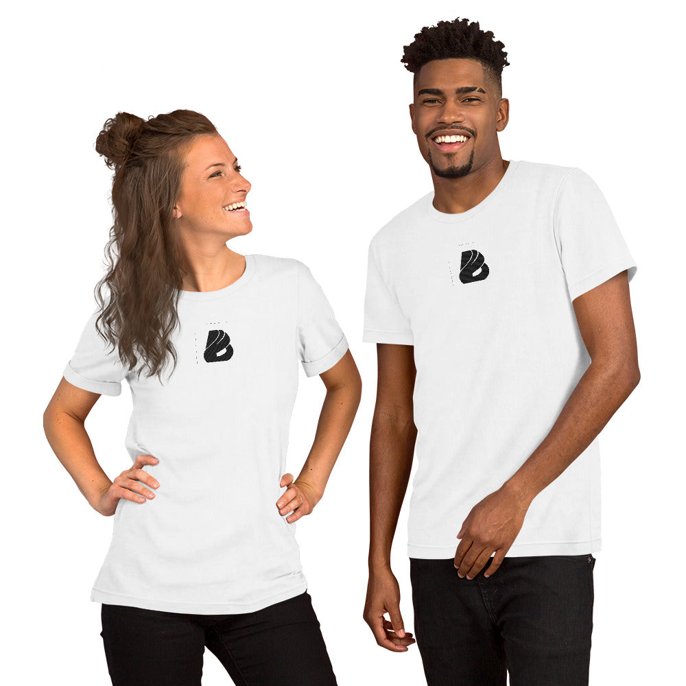 Kurzärmeliges Unisex-T-Shirt  BONBOZZ Weiß XS 