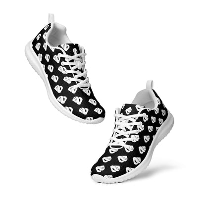 Stylish black and white Damen-Turnschuhe N°0 with breathable Flyknit material and EVA rubber outsole, perfect for all-day comfort.