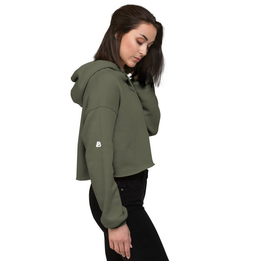 Crop-Hoodie  BONBOZZ Militärgrün S 